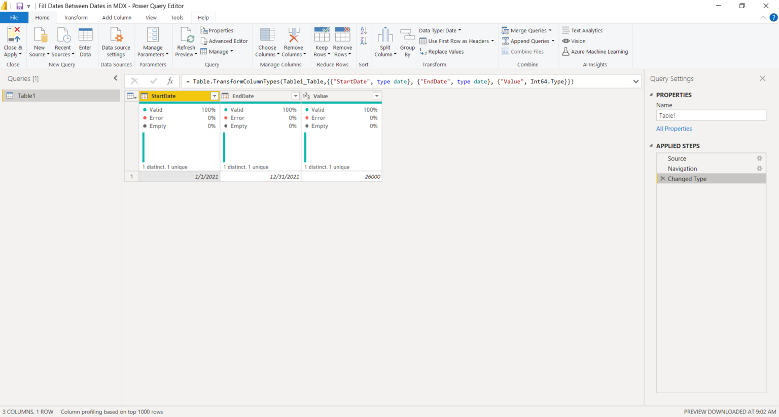 Add Today S Date In Power Bi Text Box